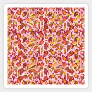 Autumn Leaves Pattern Sticker